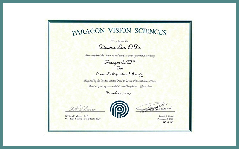 Paragon Vision Sciences Award