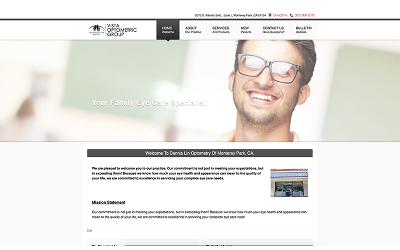 Welcome to our new Vista Optometric Group Website
