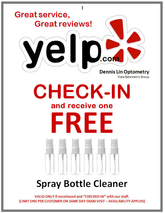 Check In with Yelp and get a FREE Cleaner