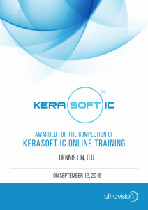 Kerasoft IC Online Training Completion Award